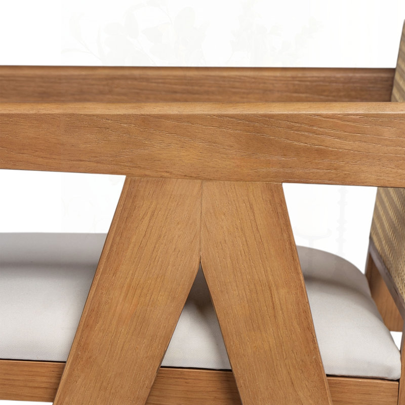 Tabouret de bar en plastique crème, Naturel