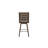 Latte Leather Swivel Bar Stool (Set of 2)