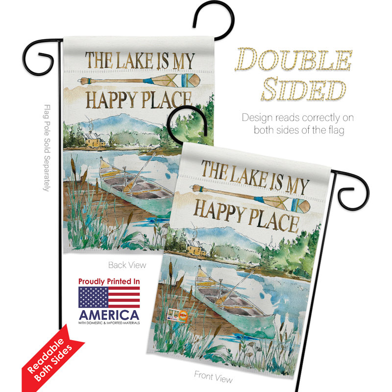 Double Sided 18.5'' H x 13'' W Polyester Flag Set