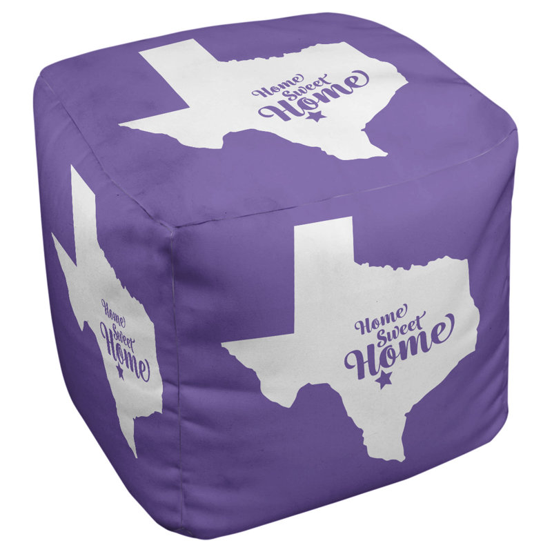 Repose-pieds cubique san antonio home, Mauve