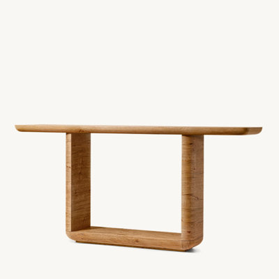 Modern-style solid wood console table