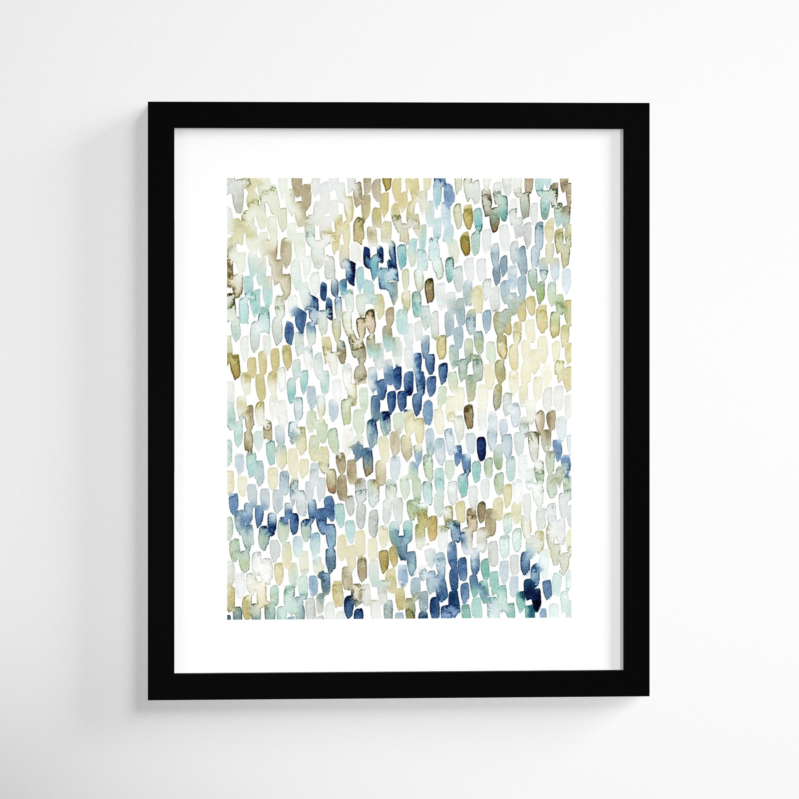 River Wavelets I by Grace Popp, Black Framed Paper, 25" H x 21" W