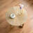 Round Two-Tiered Wooden End Table-425844248