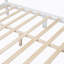 Base de lit plateforme en bois, lit plateforme de style rétro avec support en lattes de bois
