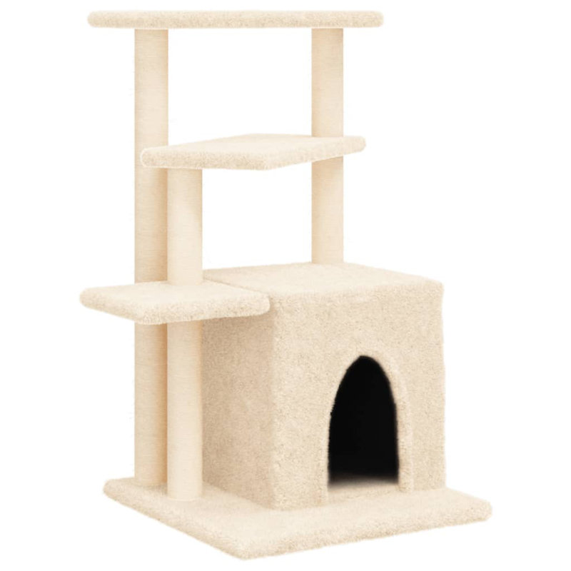 83.5cm H Cat Tree, Cream