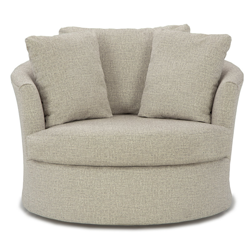 Fauteuil demi-tonneau pivotant de 49 po Ventura, Tanné