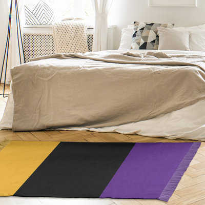 Chenille Striped Indoor Rug