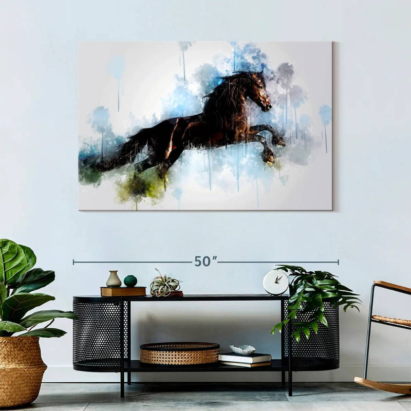 Horse Running, 32" H x 48" W