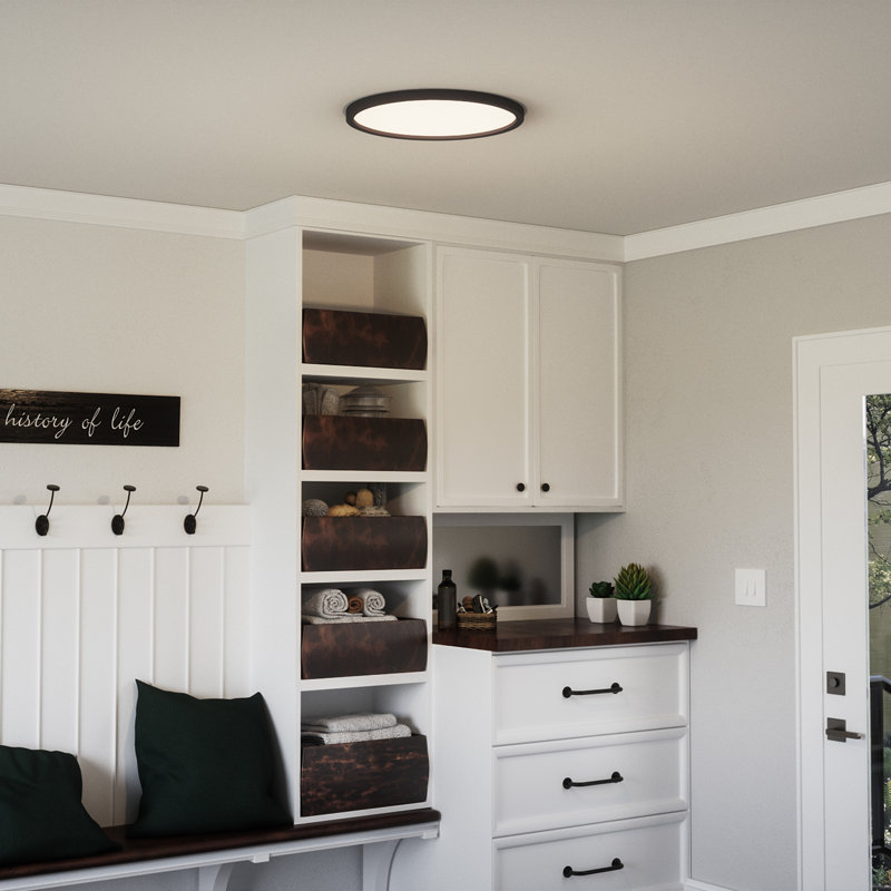 Outskirts Acrylic LED Flush Mount, 1" H x 20" W x 20" D