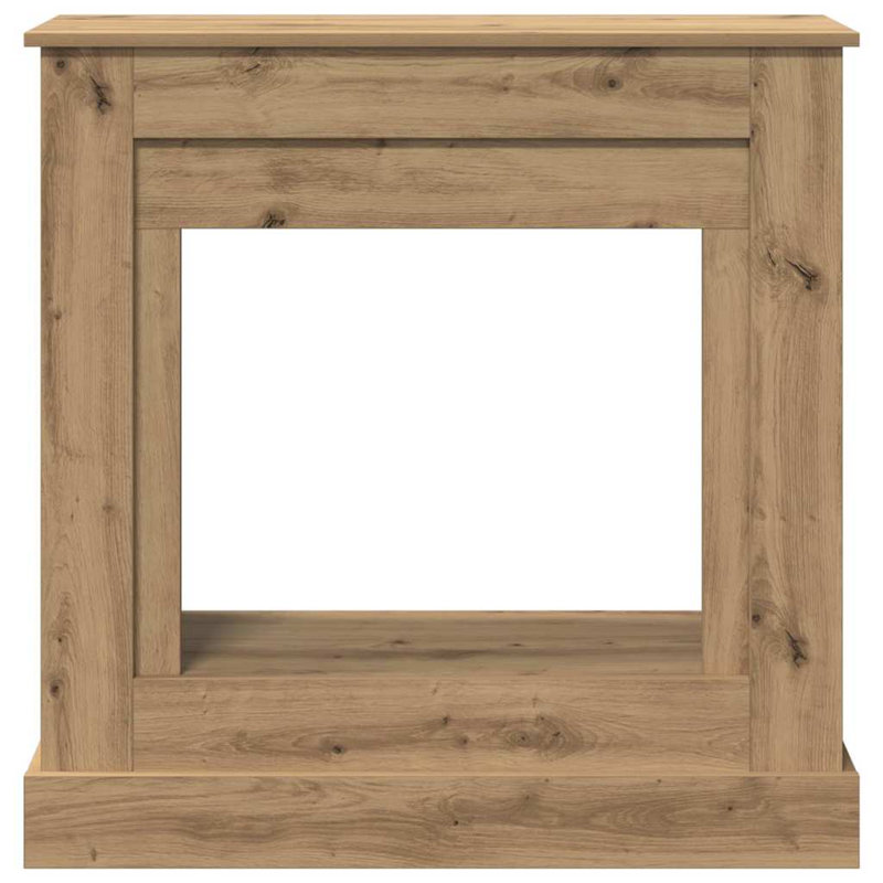 Fireplace Surround 30 Cm Engineered Wood, Artisan Oak, 90cm H x 90cm W x 30cm D