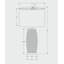 Lighting, 25 po, lampe de table, céramique grise, abat-jour gris, moderne