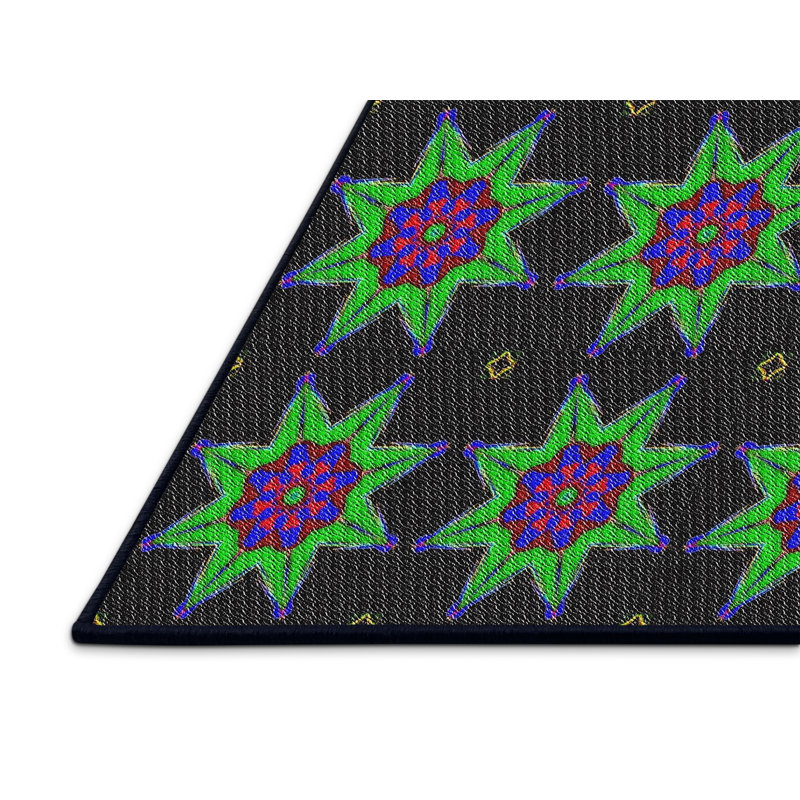 Geometric Indoor Rug, Rectangle 4' x 6'