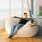 Big Joe Fuf 7Ft Giant Foam Bean Bag Chair, Oversized Couch with Removable Cover for Kids, Teens, Adults, Vanilla Latte Corded Plush, 7 foot-100759946-98338290