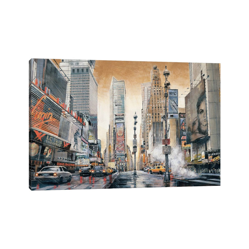 Crossroads (Times Square) by Matthew Daniels - Wrapped Canvas Print, 152.5 cm H x 101.5 cm W