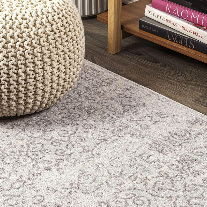 Tapis gris / gris foncé Driffield Filigree, Rectangle 3 pi x 5 pi