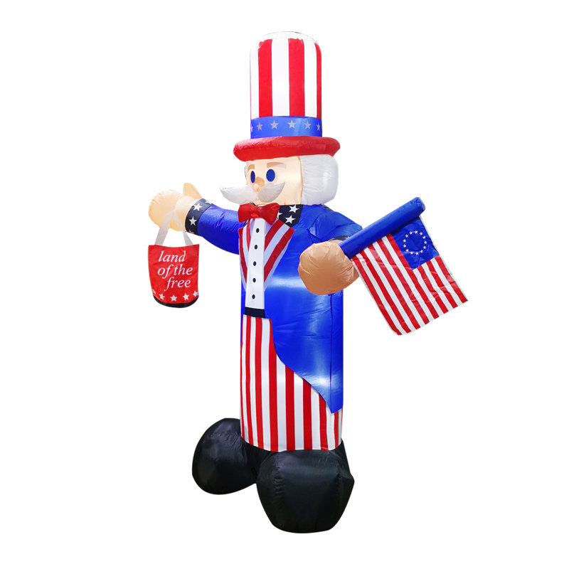 Drapeau américain gonflable «Uncle Sam Hold»