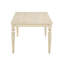 Table fonctionnelle avec porte-collation en bois au fini blanc câblé pour savourer de délicieuses gâteries