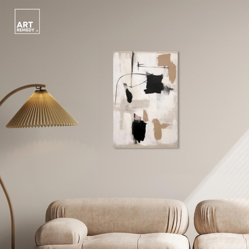 Muted Abstract Canvas Wall Art in 30" x 20"