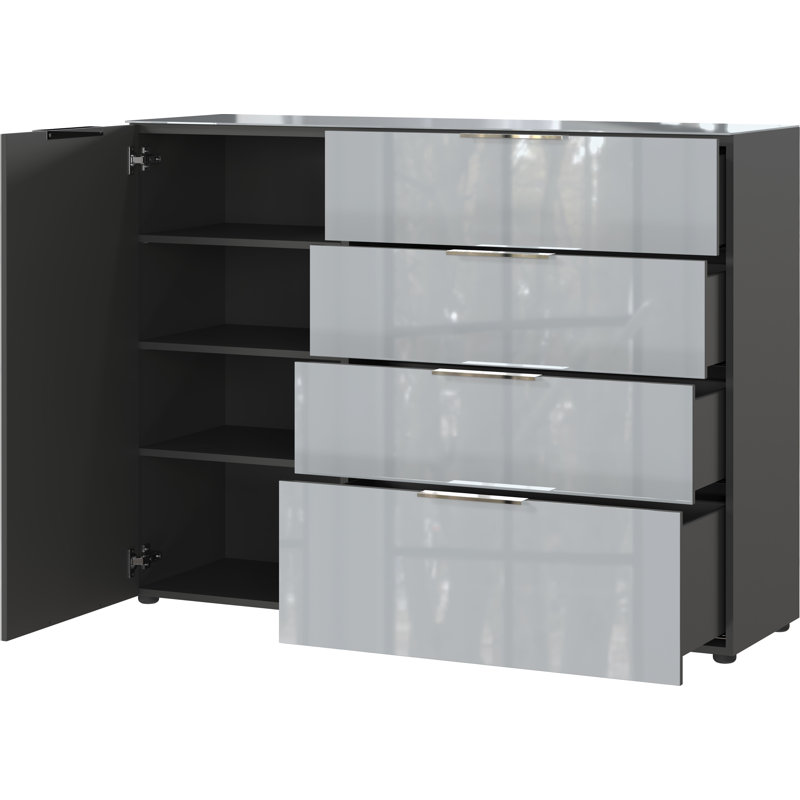 Abbygail 133.5cm Sideboard, Graphite/Silver Grey