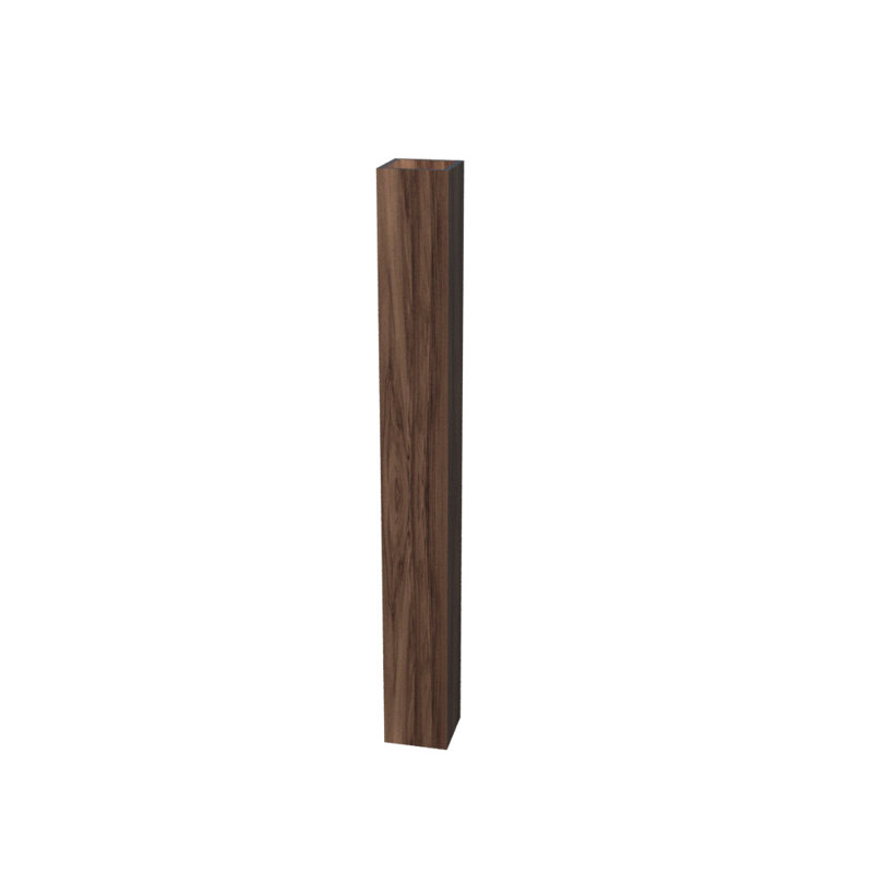 1 - Light LED Flush Mounted Sconce, Louro Freijo, 78.74" H x 2.95" W x 2.95" D