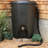 Rain Water Solutions Weather Resistant Plastic Drainable Dual Overflow Rain Barrel and Hose