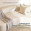 Canapé modulaire ‌80 "- Dossier incurvé moelleux en chenille haut de gamme avec 2 coussins, canapé entièrement en mousse pour le salon, ensembles de meubles d'appartements (sans cadre)-516248