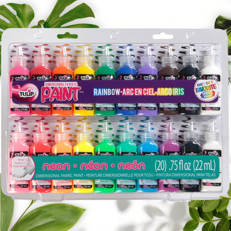 Vibrant Fabric Paint Set 20 Pack
