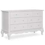 slim fit dress slacks Evolur Aurora 7 Drawer Double Dresser, Akoya Grey Pearl/Silver Mist &   BAJE HOME