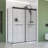 Molly 48" W X 36" D X 76" H Frameless Shower Door Rectangular Shower Kit With Rain Drop Glass Finish-121487433-121487435