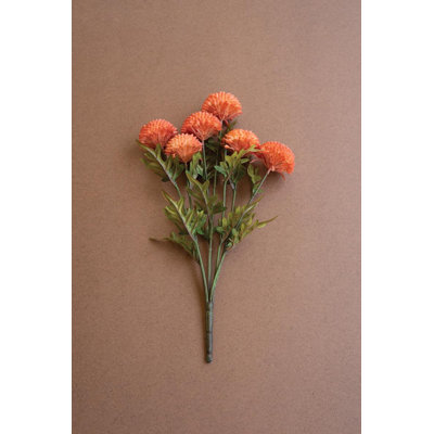 BUNDLE OF SEVEN  ARTIFICIAL DALHIAS - ORANGE