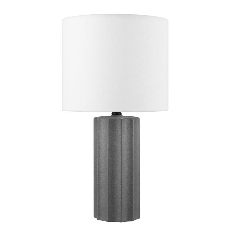 Lampe de table en céramique Spragueville, gris