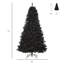 Sapin de Noël artificiel non éclairé avec branches réalistes et 1346 pointes, style Halloween