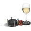 Ensemble de 6 sous-verres Spectrum Pantry Works avec support pour tables basses, chrome-12444562