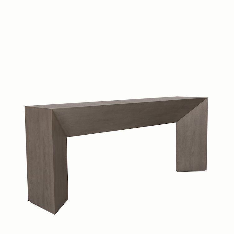 Grady 72" Wood Modern ConsoleTable Dusted Stone