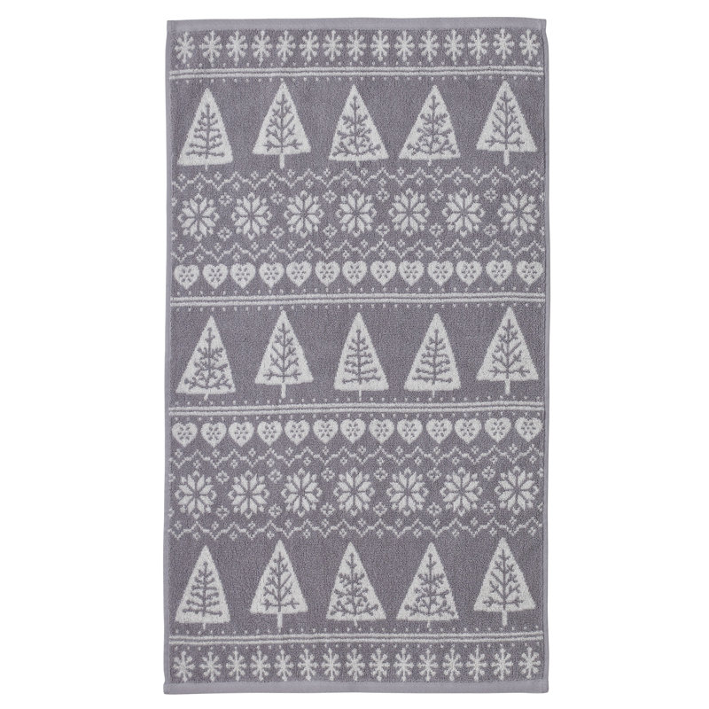 Nordic Trees Bath Sheet, Grey