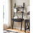 Home Office Desk Workspace Writing Table Bookcase Ladder One Drawer Two Shelves Handleless Design Modern