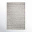 Thebes Hand Knotted Wool Gray Area Rug-1359265468