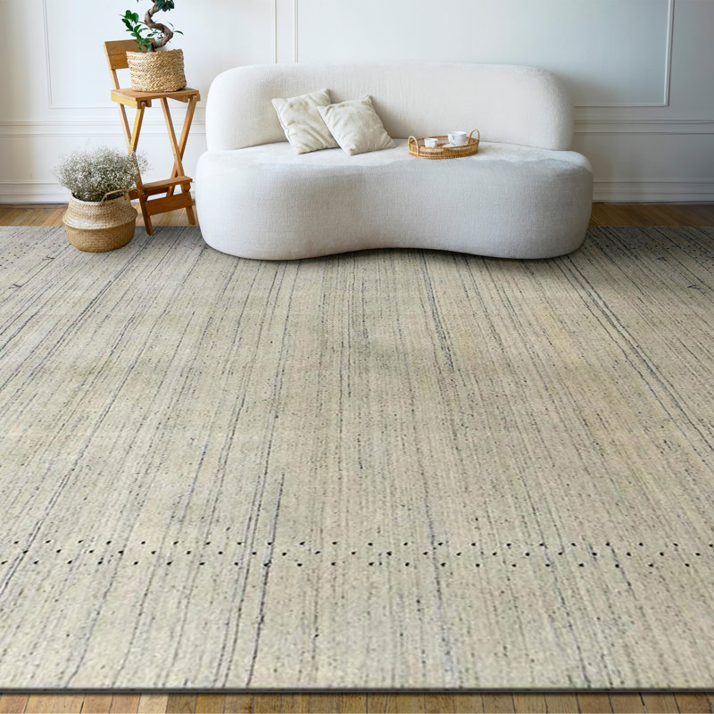 Area Rug in Gray, Rectangle 8'9" x 11'9"