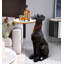 Table d'appoint géométrique en résine pour chien: style nordique