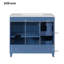 Meuble-lavabo de 36 po avec lavabo en céramique, tiroirs standard et double couche, portes à fermeture en douceur, tablettes réglables, armoire de rangement moderne pour petites et moyennes salles de bain-488277691