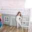 Lit mezzanine simple en bois massif avec rideau Ethridge Kids-1908180091-1908180084