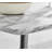 Wolcott Andara Luxury White Marble Effect & Black Leg Rectangular Dining Table 63"