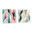 Crissie - Ensemble de 2 peintures murales abstraites en acrylique-103932007