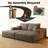 Boneless Celestarae 74.8" Modern Sofa Bed With Dual Sleeper Lounger-111483465