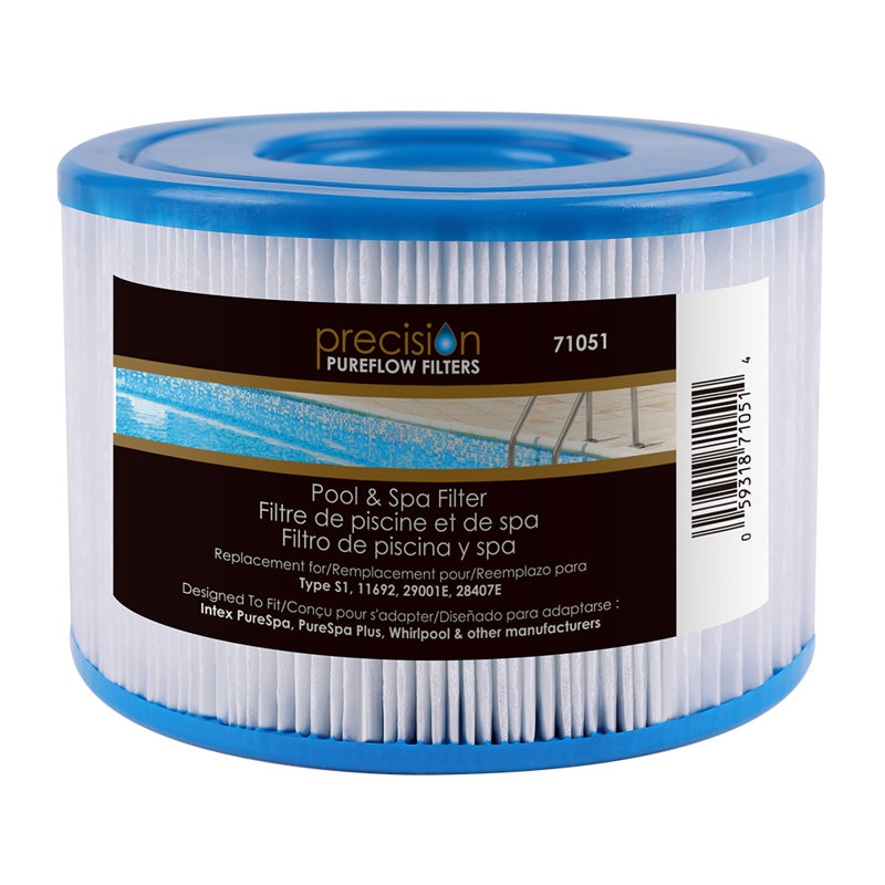 Filtre antimicrobien blanc de 8,5 po