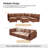 Cheltenham 127"W Modern 8-Piece Extra-Wide Storage Sectional Sofa with Ottoman-126351346