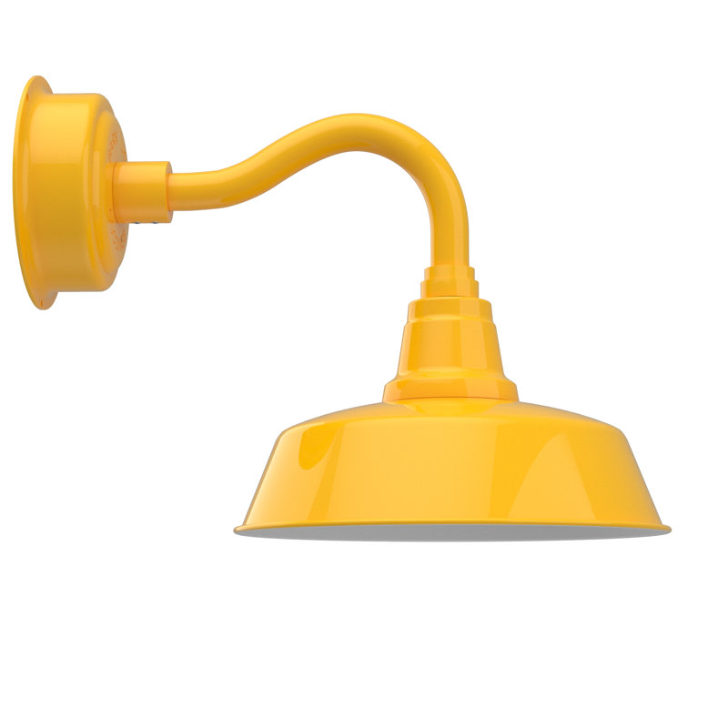 Destinee LED Barn Light, 13.13" H x 12" W x 26" D, Yellow