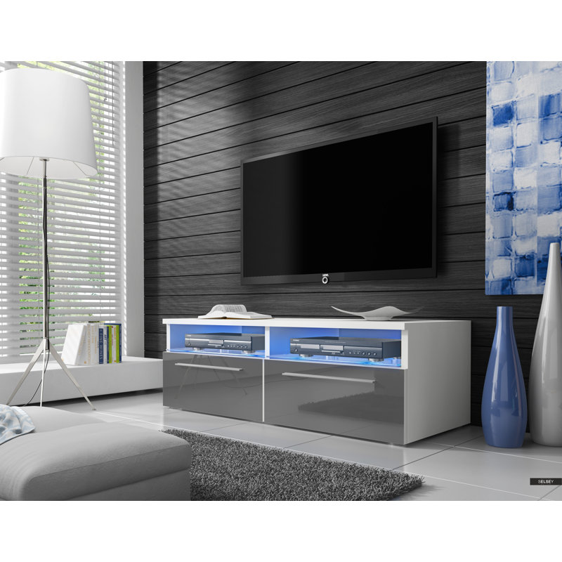 Fairlaine TV Stand for TVs up to 40", Grey/White