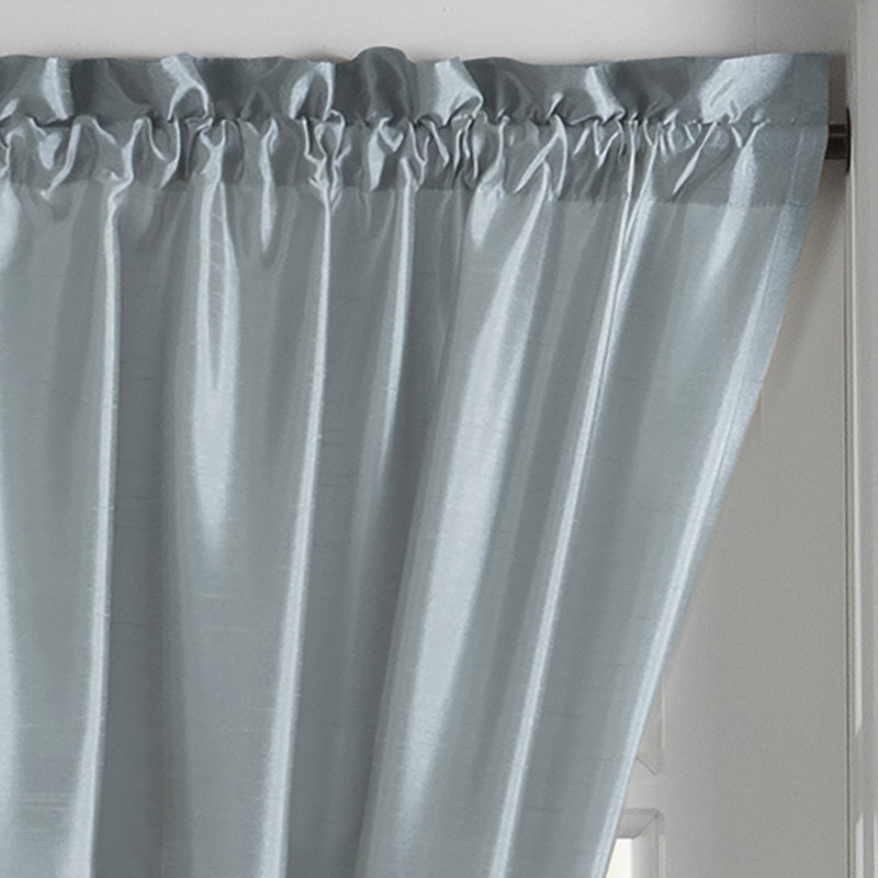 Mullan Polyester Light Filtering French Door Curtain Panel, Mineral