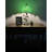 Dejean Tiffany Table Lamp Green Leaves Stained Glass Included LED Bulb 20"H*10"W*10"D